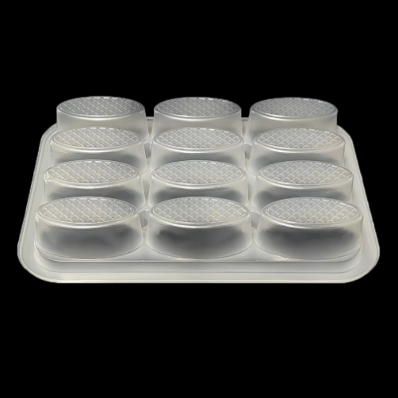 Bandeja blíster con compartimentos de PP para alimentos congelados