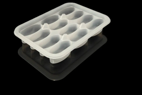 Bandeja blíster con compartimentos de PP para alimentos congelados