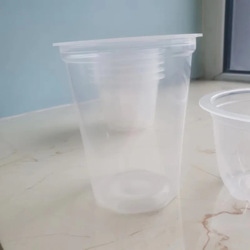 Hoge transparantie polypropyleen beker, geschikt voor levensmiddelen, PP-container