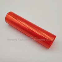 emballage primaire en film PVC rigide de couleur orange