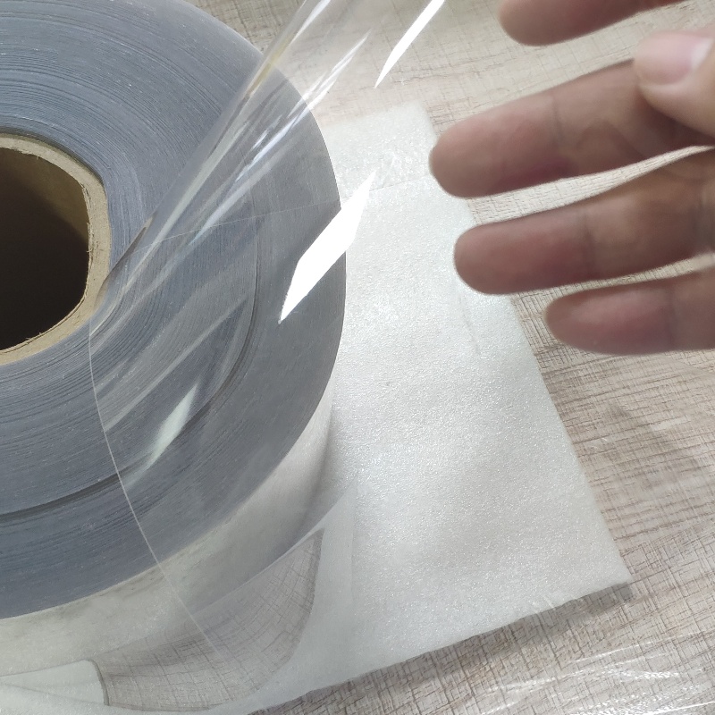 Highly transparent window film, paper box with transparent film window