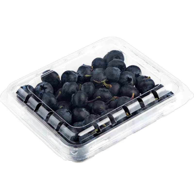 Прозрачный блистерный ПЭТ-лоток-корзинка для фруктов