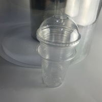 Przezroczysta folia PET z materiałów pochodzących z recyklingu na kubki #PCR