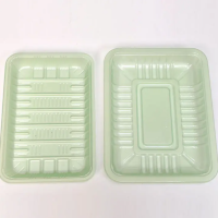 Bandeja para mapas de alimentos termosellada en PET formada al vacío