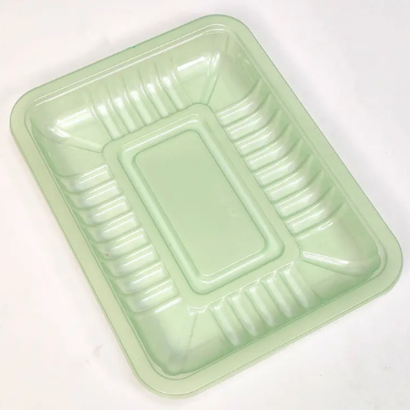 Plateau alimentaire thermoscellé en PET formé sous vide