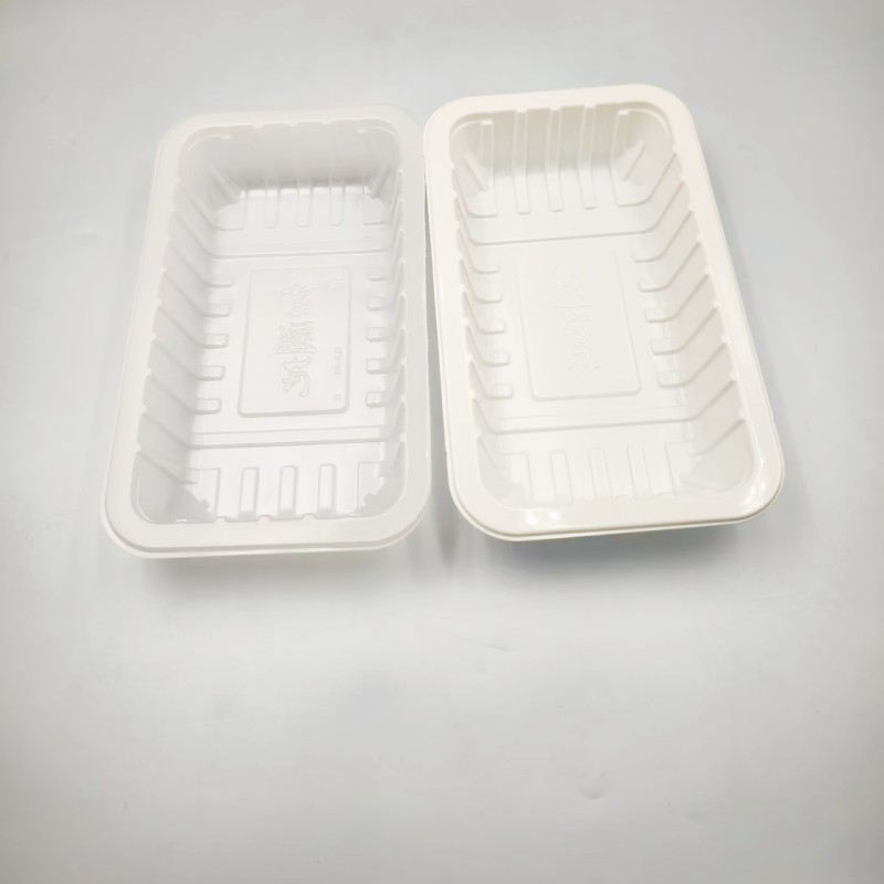 White PP Fresh Food Tray