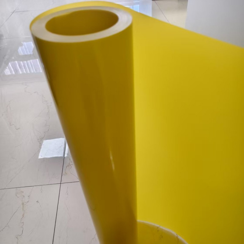Yellow colored PP rigid sheet film