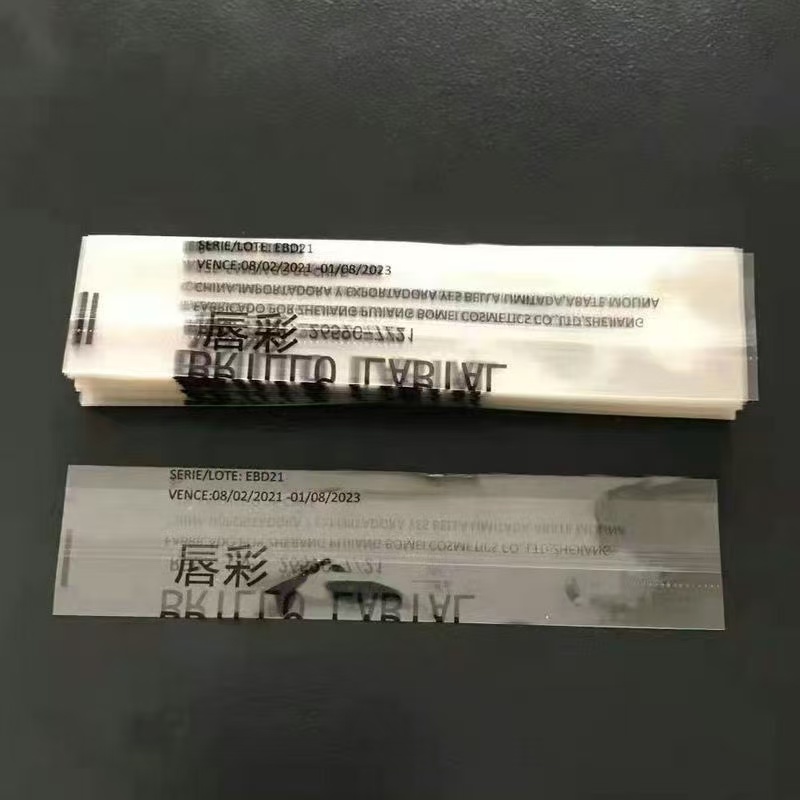 Transparent PVC label film