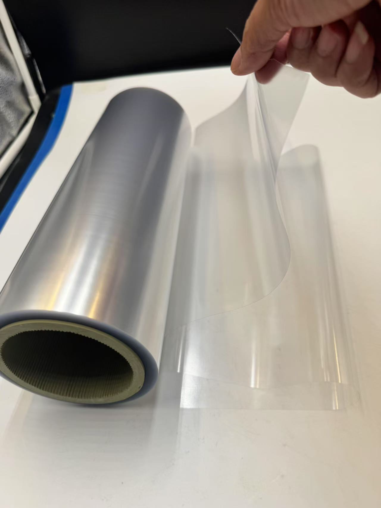 Transparent PVC laminated film