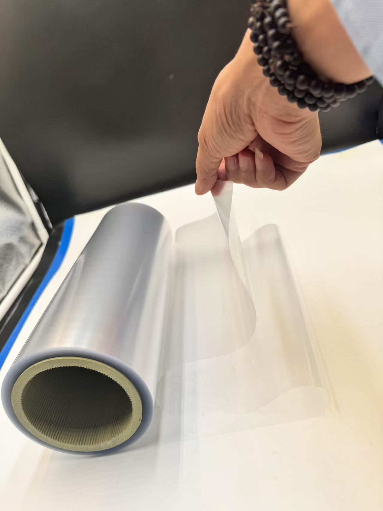 Transparent PVC laminated film barrier properties