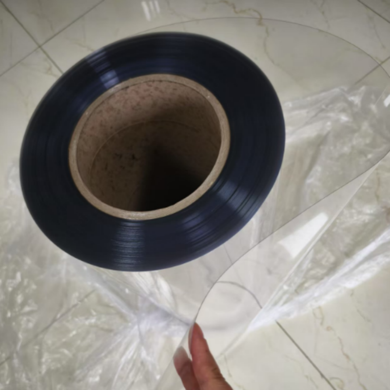 Highly transparent PET rigid film