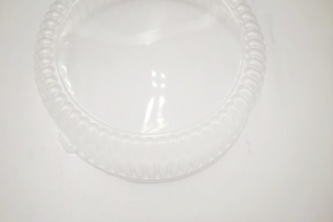 Recipiente/caixa de plástico PET com tampa para bolo