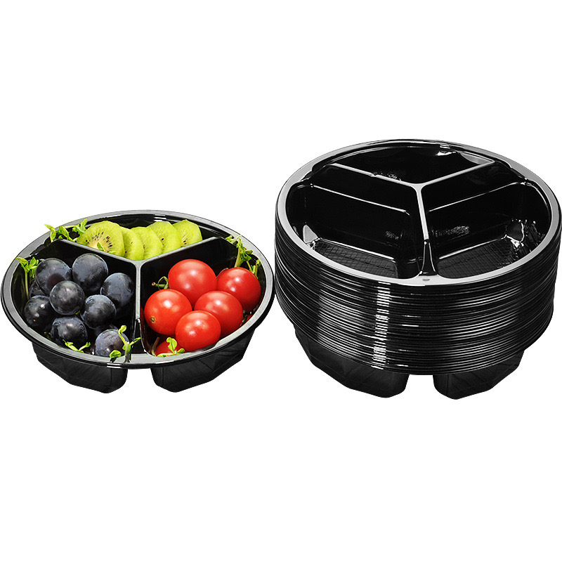 Double color PET tray disposable tableware packaging