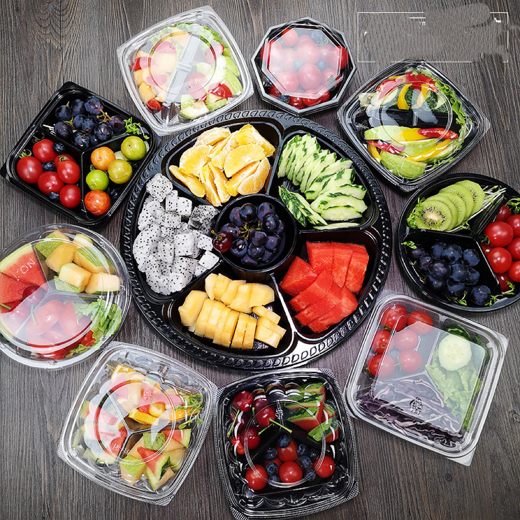 Double color PET tray food blister packaging
