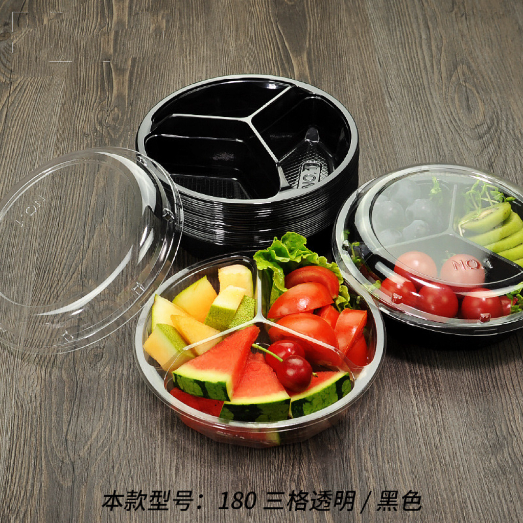 Double color PET tray