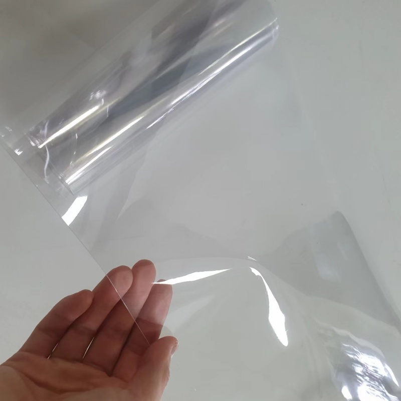 жесткая стеклянная прозрачная ПВХ-пленка прозрачная бесцветная