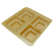 Golden PP food packaging box plastic tray insert