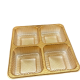 Golden PP food packaging box plastic tray insert