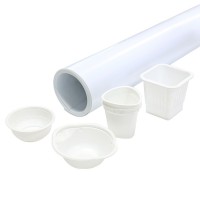 Film PP blanc pour emballage alimentaire thermoformé