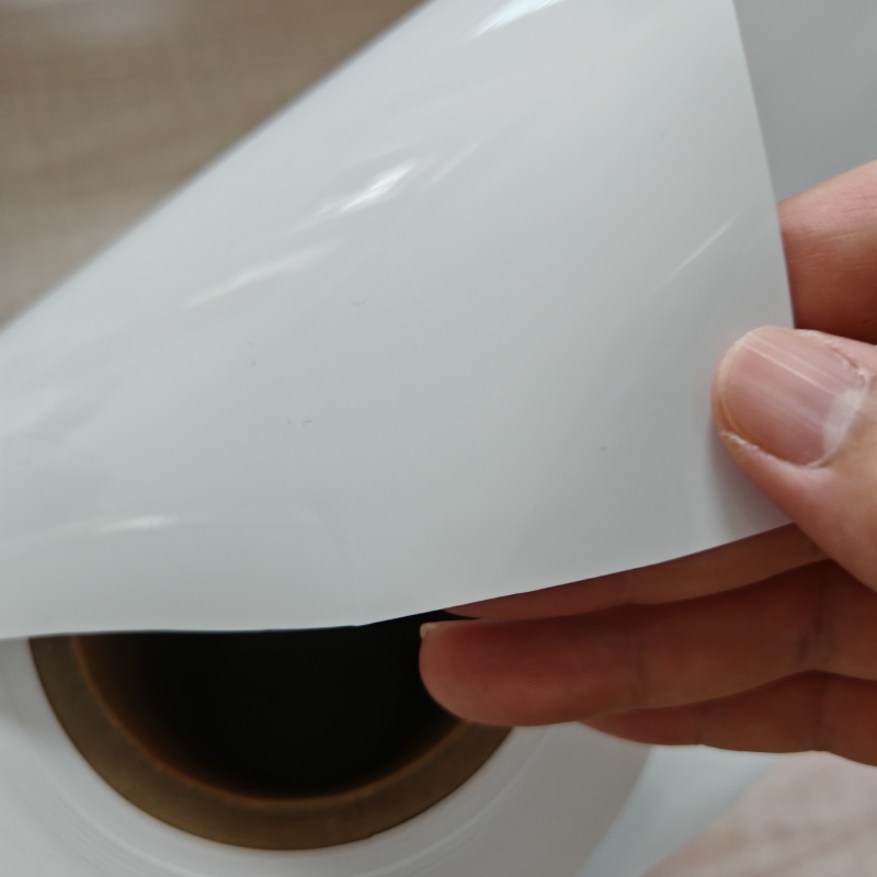 150my màng nhựa PVC/PE màu trắng đục dùng để đặt thuốc đạn