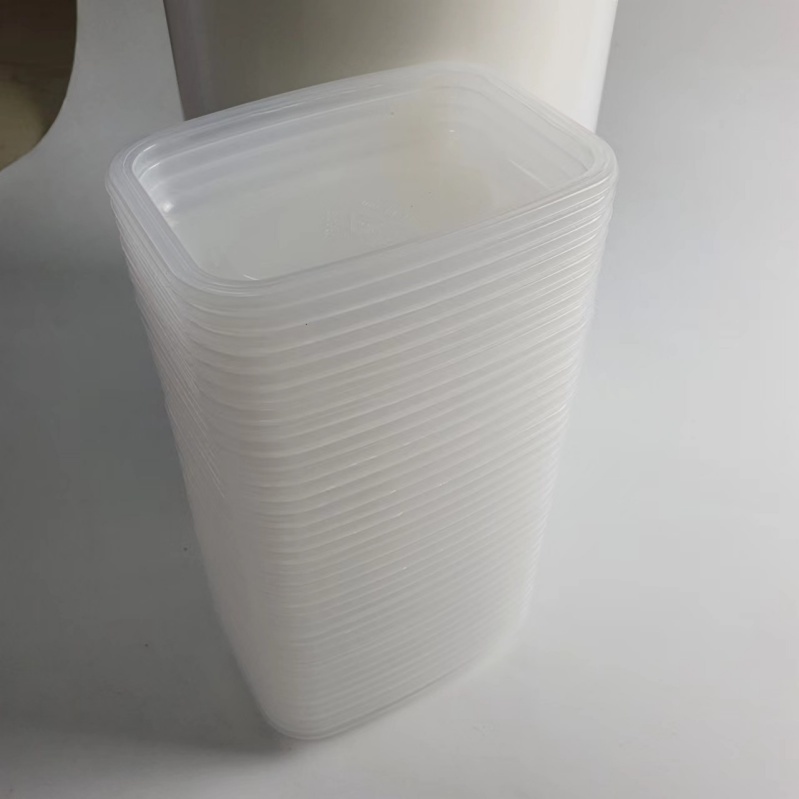 Lebensmitteltaugliche Verpackung aus thermoplastischer PP-Folie