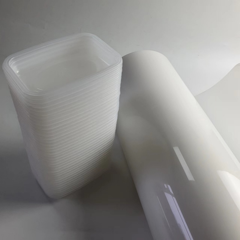 Lebensmitteltaugliche Verpackung aus thermoplastischer PP-Folie