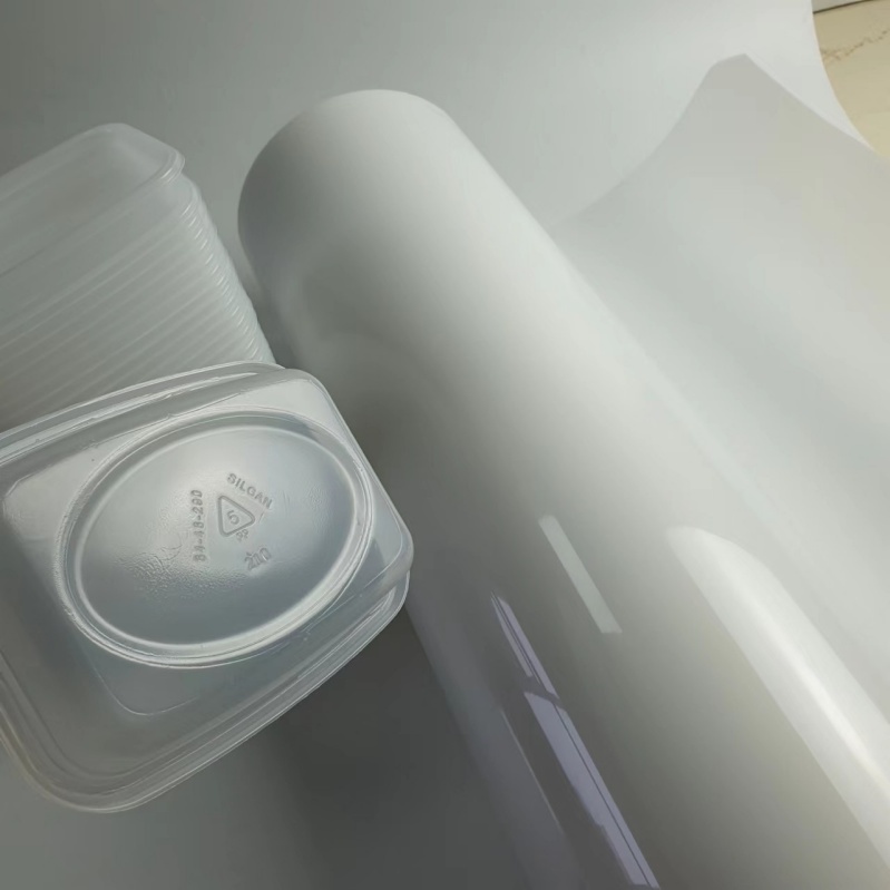 Lebensmitteltaugliche Verpackung aus thermoplastischer PP-Folie