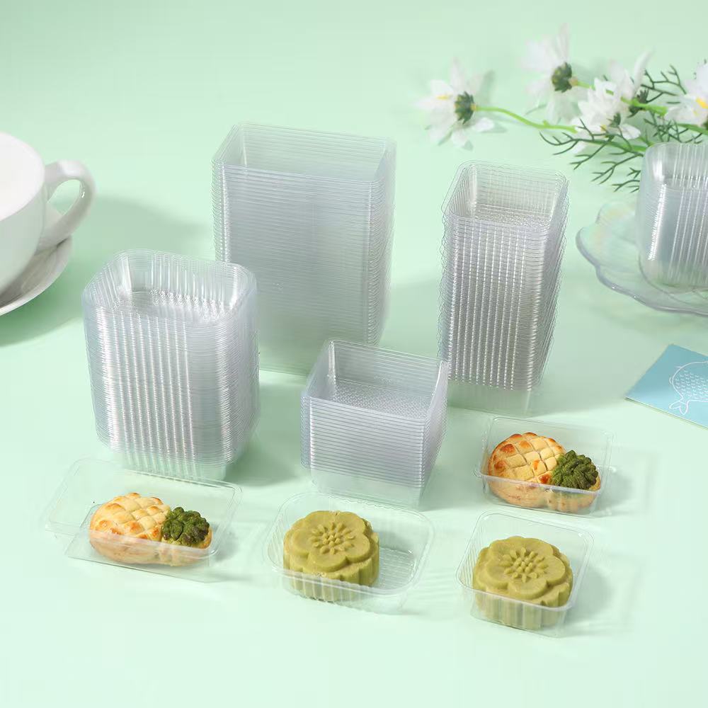Transparent PET trays
