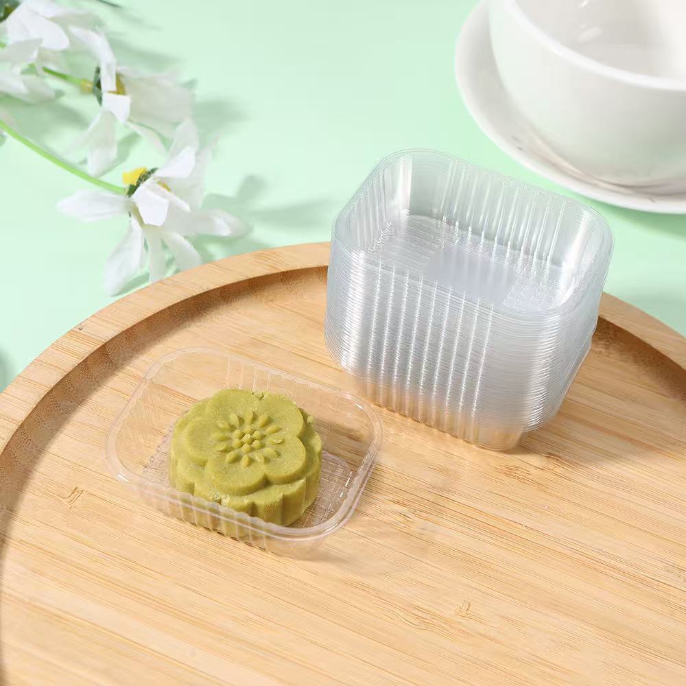 Transparent PET trays Disposable cutlery packaging