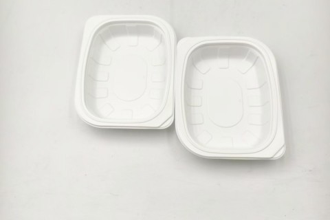 Dulang Makanan PP Pakai Putih untuk Pembungkusan Daging