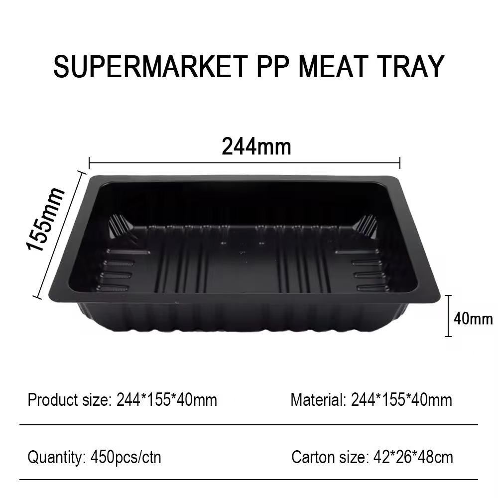 Black PP/EVOH/PP film food vacuum packaging