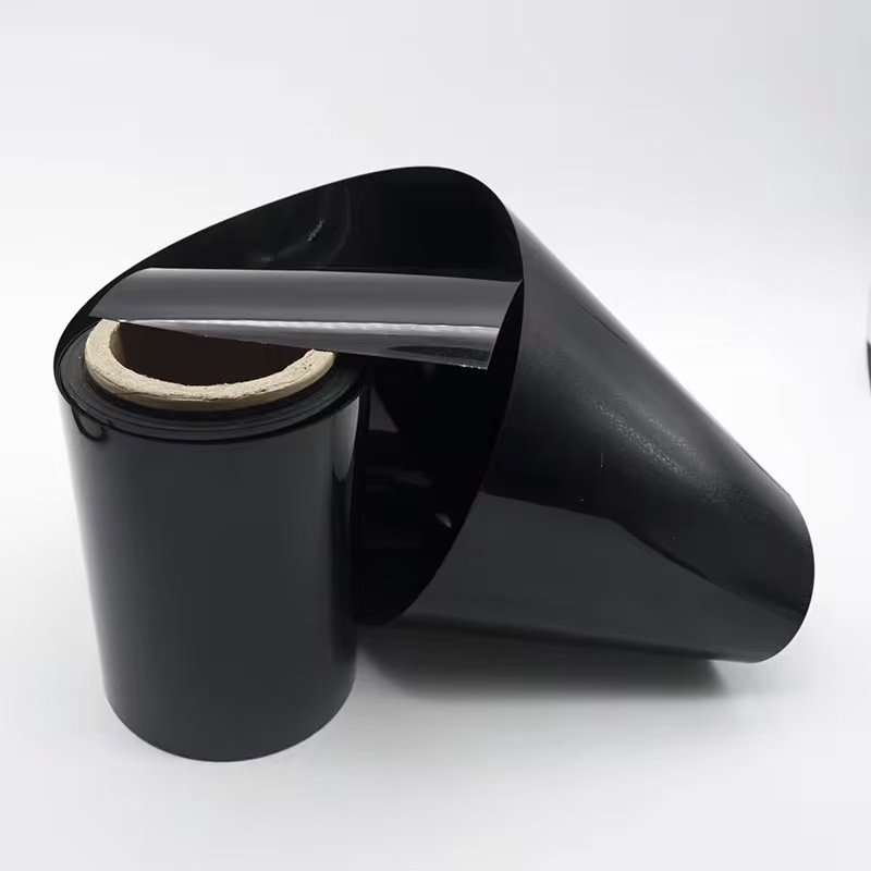 Black PVC film food blister packaging