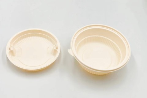 Pladenj za hrano iz koruznega škroba za enkratno uporabo, jedilni pribor