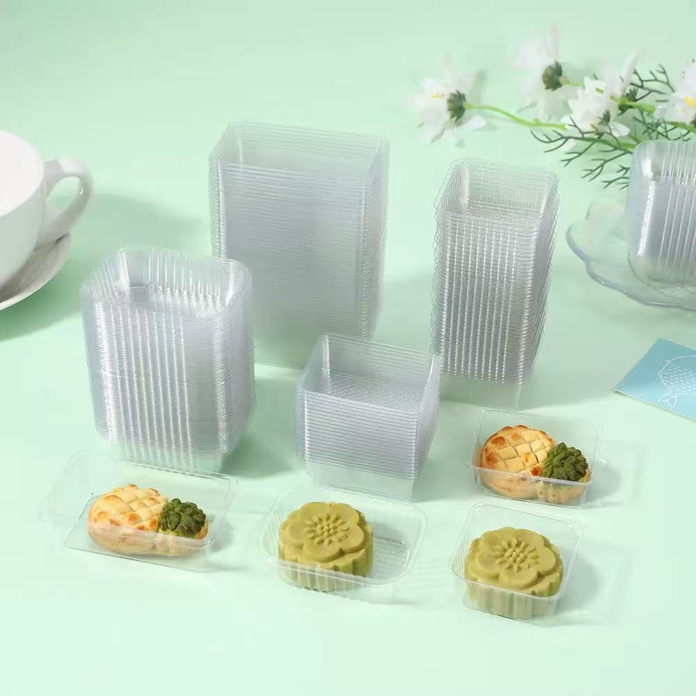 Transparent PET food blister packaging