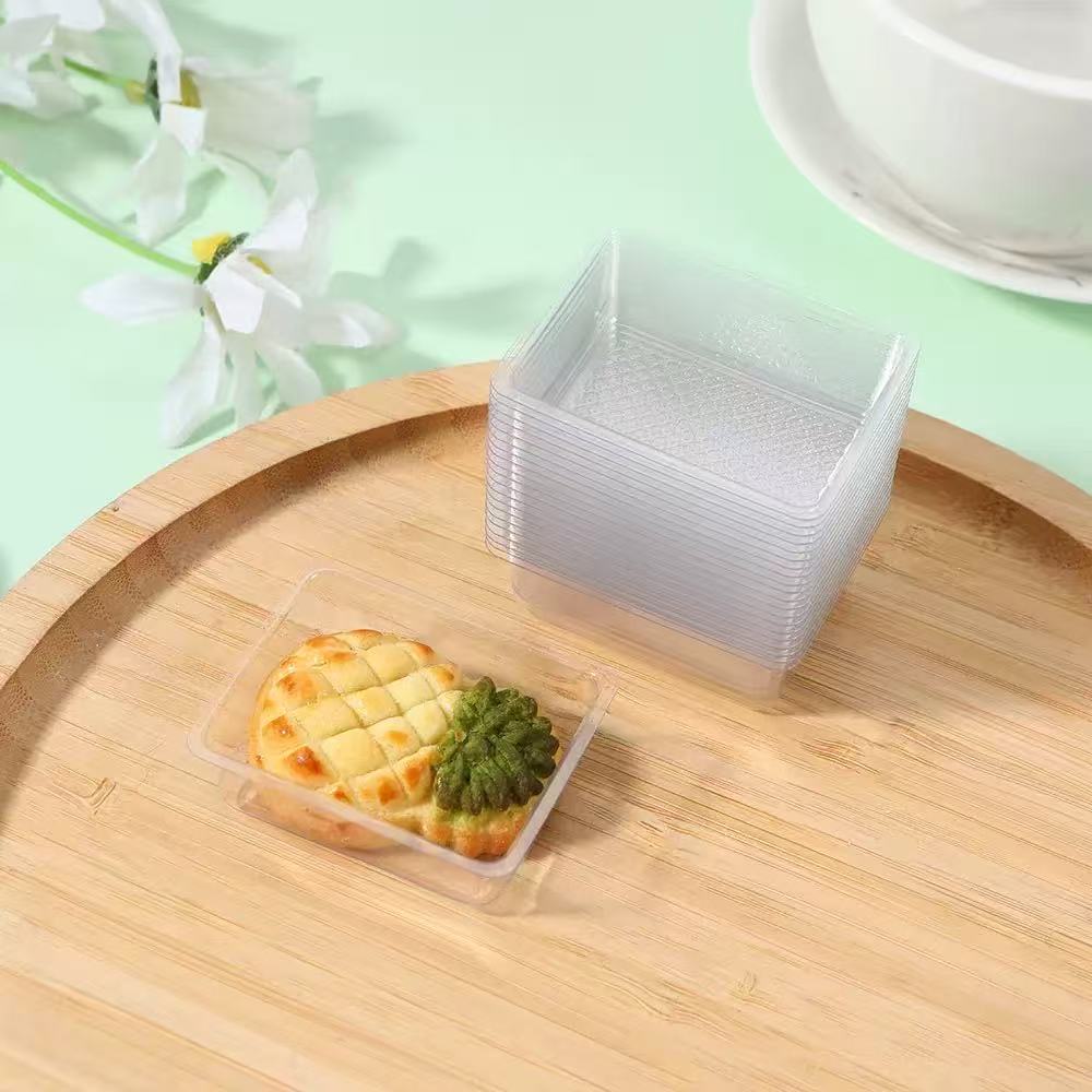 Transparent disposable tableware packaging
