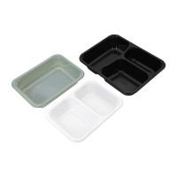 Plateau alimentaire en PET pour fruits, légumes, sandwichs, sushis