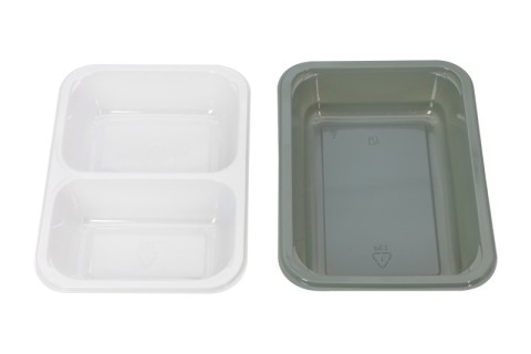 Caja de embalaje de bandejas de alimentos de PET reciclables de grado alimenticio