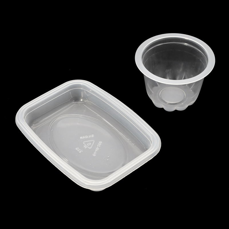 Tapas de vasos de PS, contenedores de PP, bandejas para mascotas