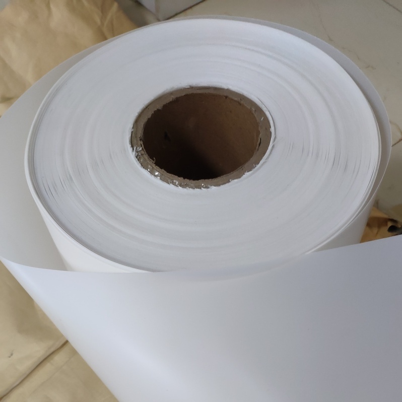 Bio-based, compostable, biodegradable PLA white roll