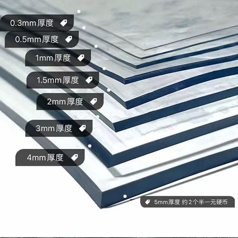 Die Klarheit transparenter flexibler PVC-Folien enthüllt: Haltbarkeit trifft Design