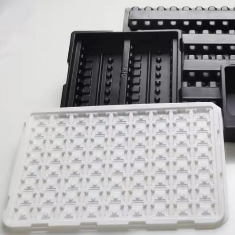 Black PS/HIPS Electronics Tray