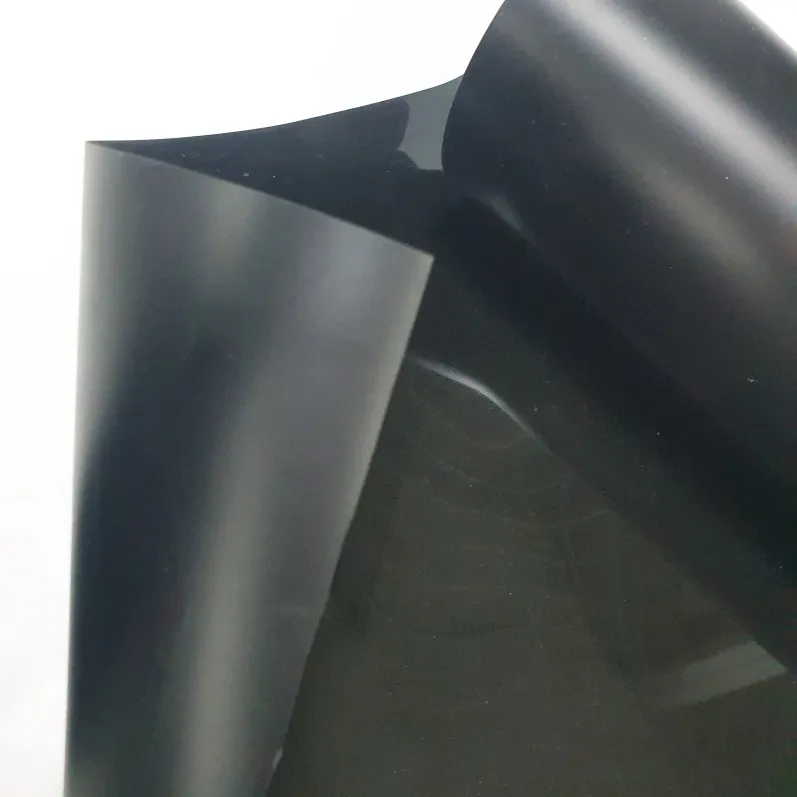 lembaran polipropilena filem pp legap hitam putih