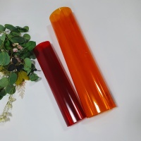 0.3mm dark red and orange PVC rigid sheets
