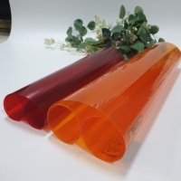 0.3mm dark red and orange PVC rigid sheets