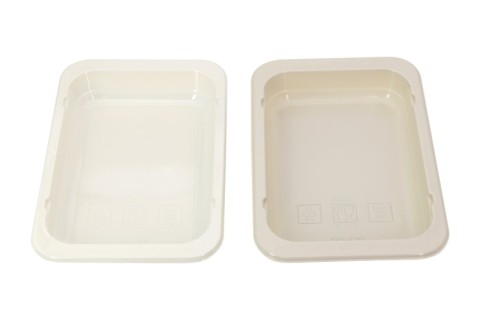 Blisterkasser i polypropylen, PP, hvide MAP-kødbakker