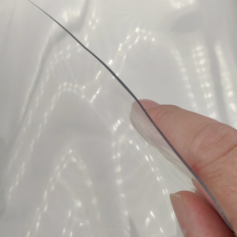 Two ultra-transparent soft PVC sheets, 0.5mm 1mm
