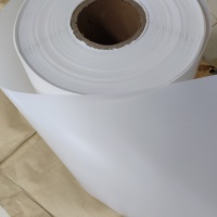White, translucent PLA film, compostable and biodegradable
