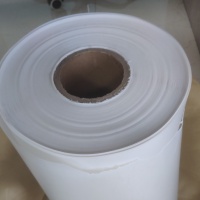 White, translucent PLA film, compostable and biodegradable