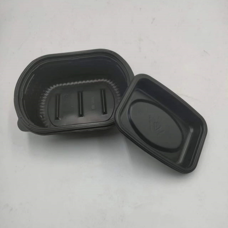 Boîte d'emballage pour barquettes alimentaires en plastique PET recyclable