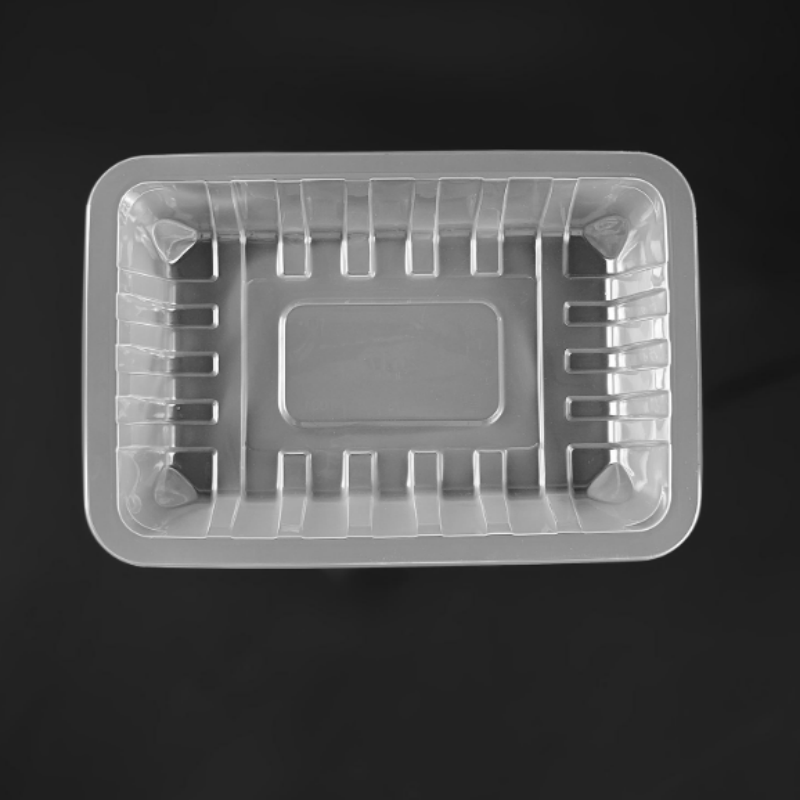 Barquettes rectangulaires en plastique PP, contenants alimentaires blister